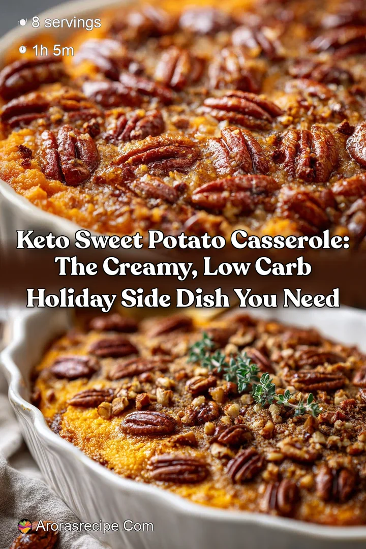Keto Sweet Potato Casserole: The Creamy Low Carb Holiday Side Dish You Need