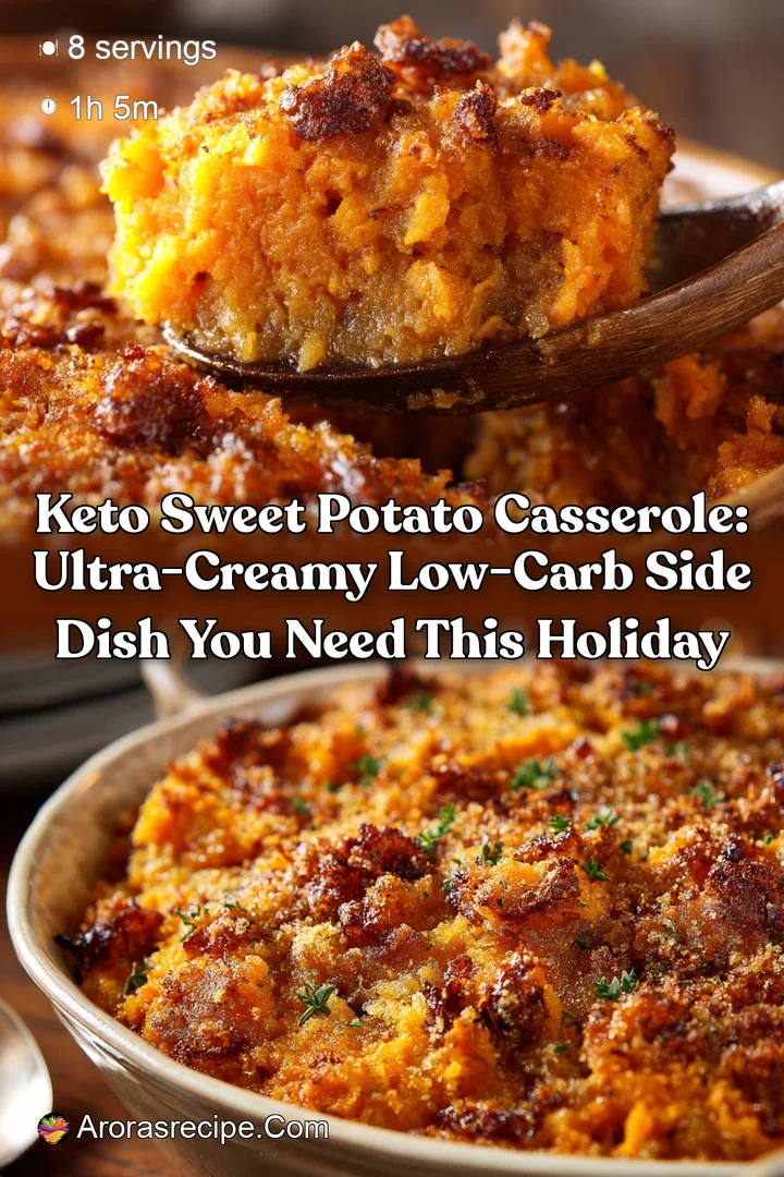 Keto Sweet Potato Casserole: Ultra-Creamy Low-Carb Side Dish You Need This Holiday
