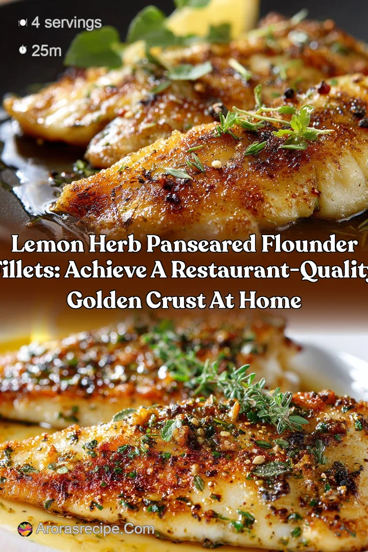 Lemon Herb PanSeared Flounder Fillets: Achieve a Restaurant-Quality Golden Crust at Home