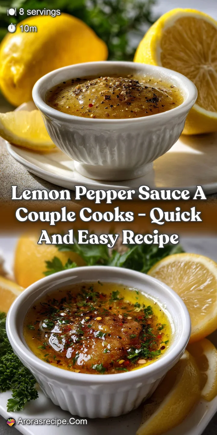 Lemon Pepper Sauce A Couple Cooks - Quick and Easy Recipe