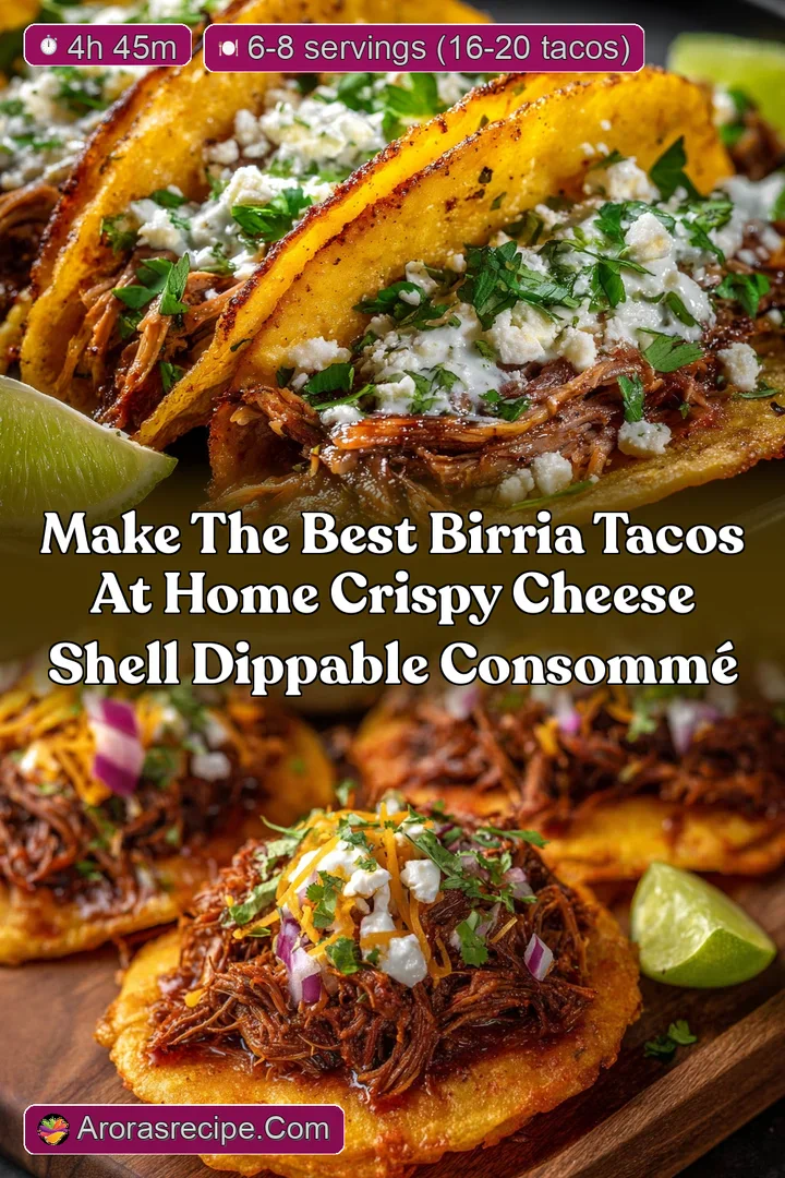Make the Best Birria Tacos at Home Crispy Cheese Shell Dippable Consomm&eacute;