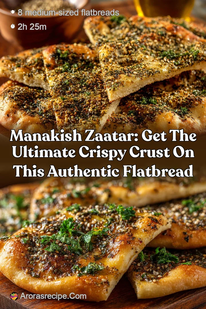 Manakish Zaatar: Get the Ultimate Crispy Crust on this Authentic Flatbread