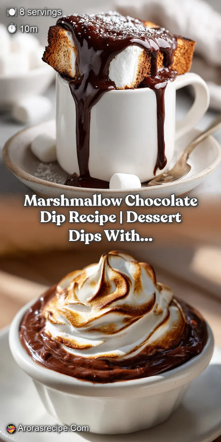 Close-up of luscious chocolate dip with gooey melted marshmallow swirls, inviting and decadent texture, ready to dip in.