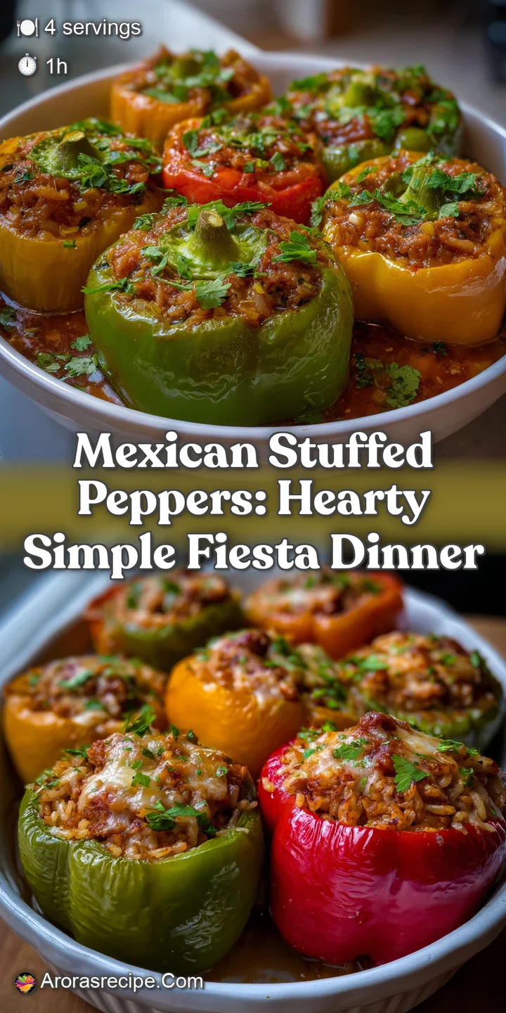 Mexican Stuffed Peppers: Hearty Simple Fiesta Dinner