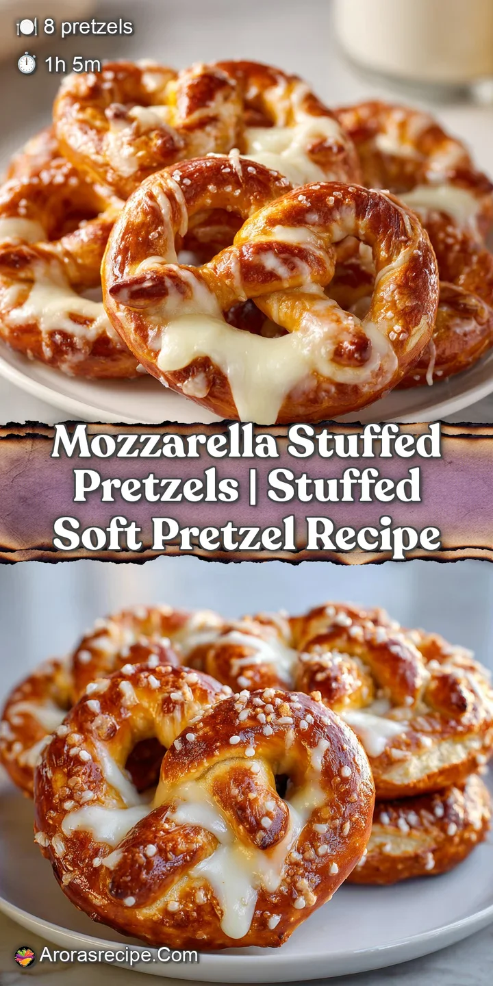 A close-up shot of a torn twisted bread revealing a gooey, steaming stretch of melted white mozzarella cheese.