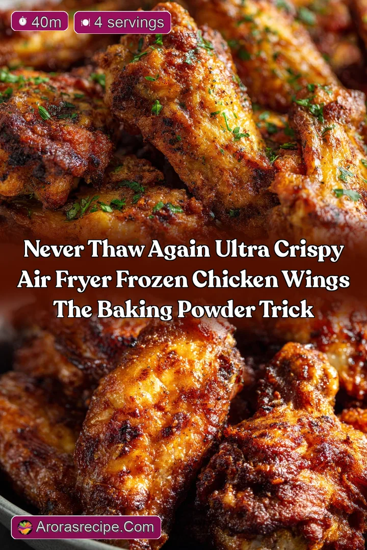 Never Thaw Again Ultra Crispy Air Fryer Frozen Chicken Wings The Baking Powder Trick
