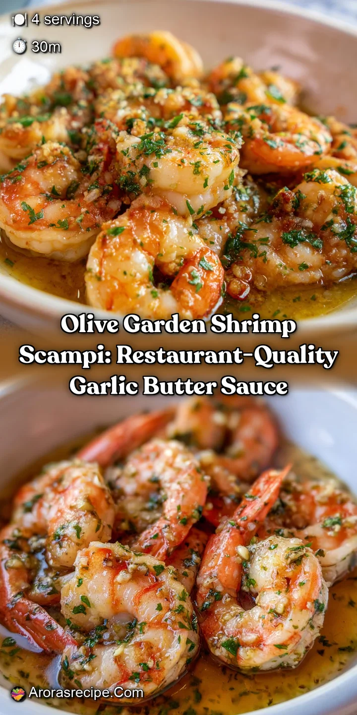 Olive Garden Shrimp Scampi: Restaurant-Quality Garlic Butter Sauce