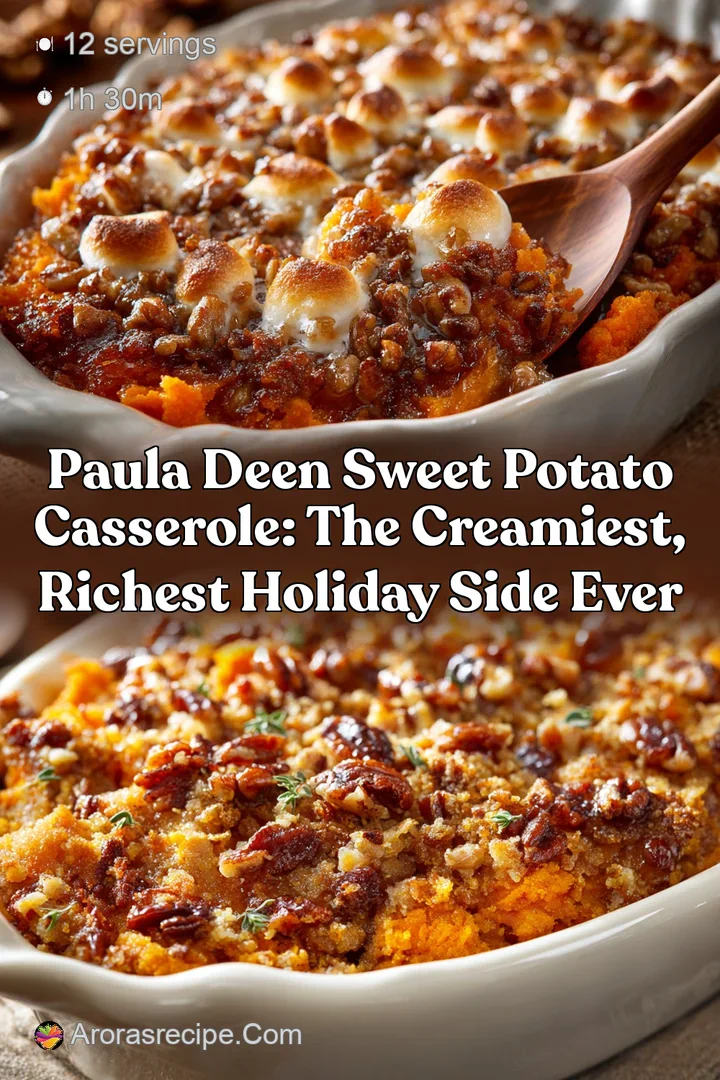 Paula Deen Sweet Potato Casserole: The Creamiest Richest Holiday Side Ever