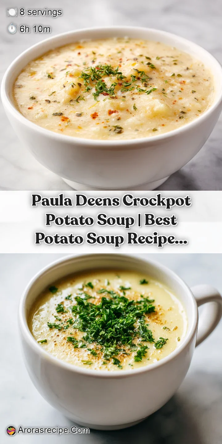 Close-up of velvety potato soup with visible chunks of potato and a scattering of golden cheese.