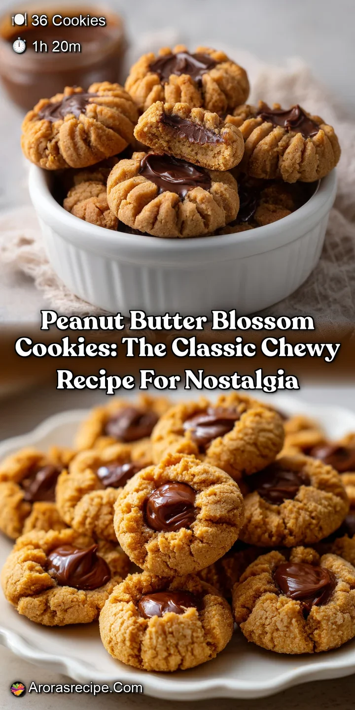 Peanut Butter Blossom Cookies: The Classic Chewy Recipe for Nostalgia