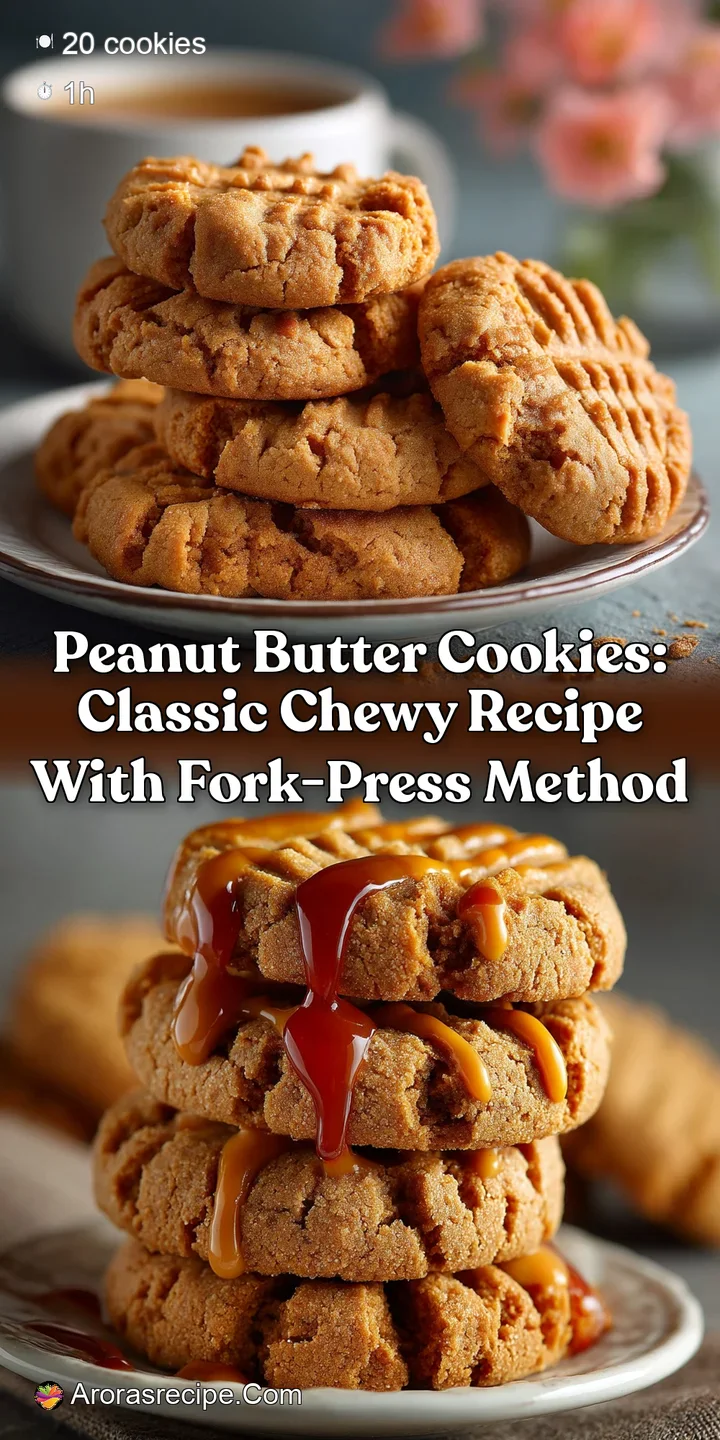 Peanut Butter Cookies: Classic Chewy Recipe with Fork-Press Method