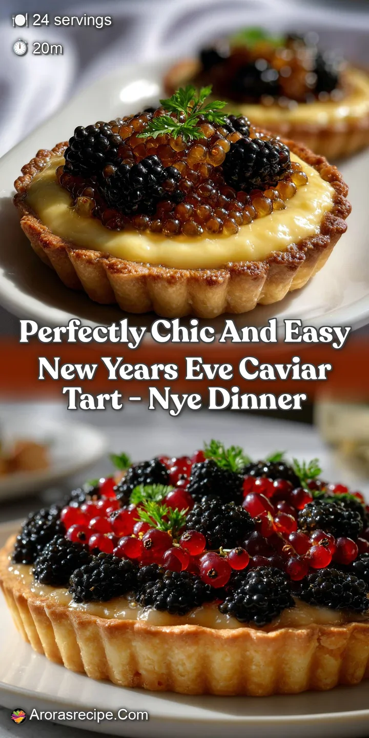 Close-up of a single caviar tart, showcasing the glossy pearls atop a bed of cr&egrave;me fra&icirc;che, offering a tantalizing texture...