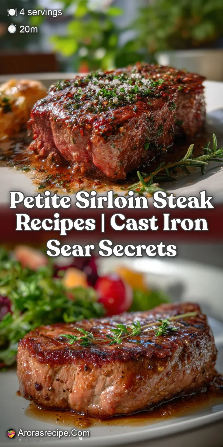 Petite Sirloin Steak Recipes | Cast Iron Sear Secrets