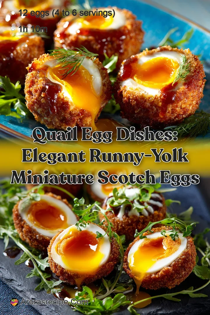Quail Egg Dishes: Elegant Runny-Yolk Miniature Scotch Eggs
