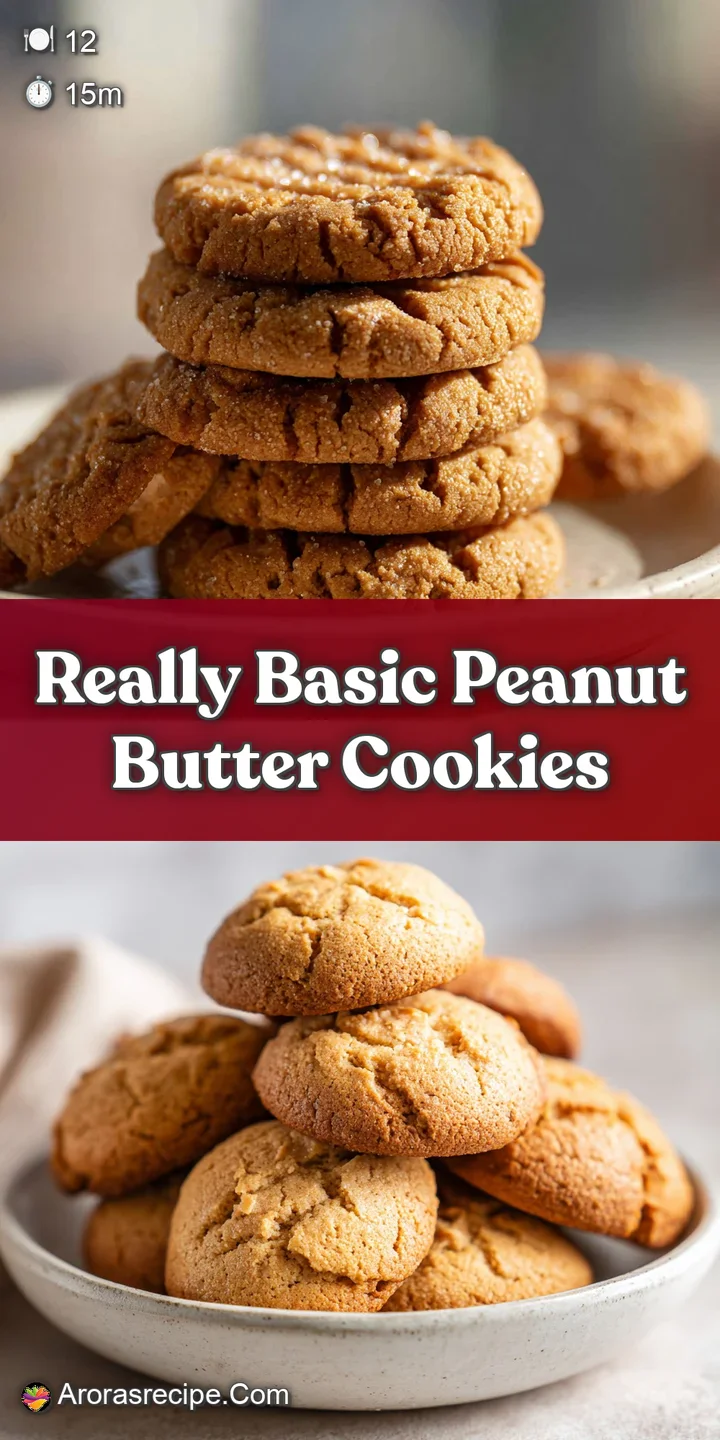 Close-up of a peanut butter cookie showing its textured surface, visible peanut pieces, and slightly browned edges. Delici...