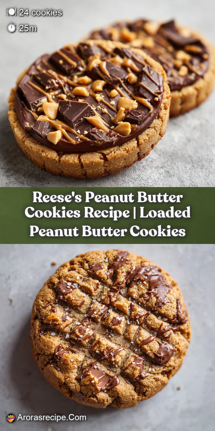 Close-up of a peanut butter cookie featuring a pretzel pressed into the top, highlighting its crackled texture and rich pe...
