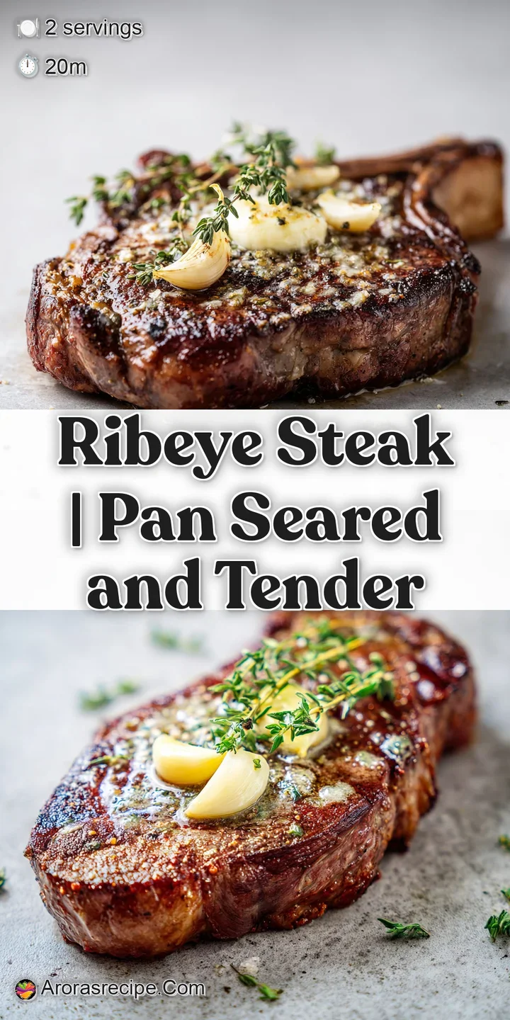 Close-up of a glistening steak surface with melted garlic butter dripping over a perfectly seared brown crust.