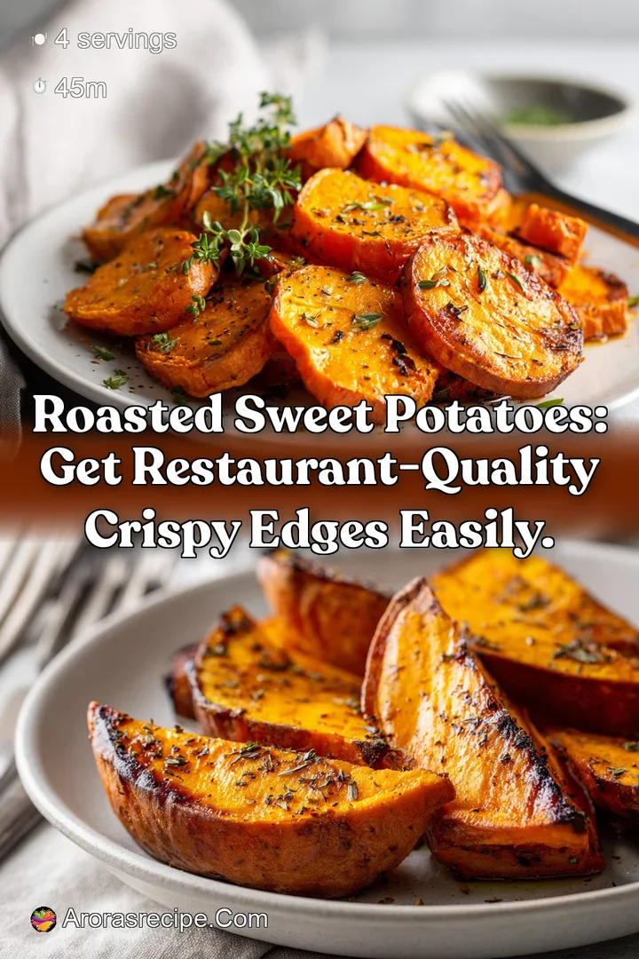 Roasted Sweet Potatoes: Get restaurant-quality crispy edges easily.