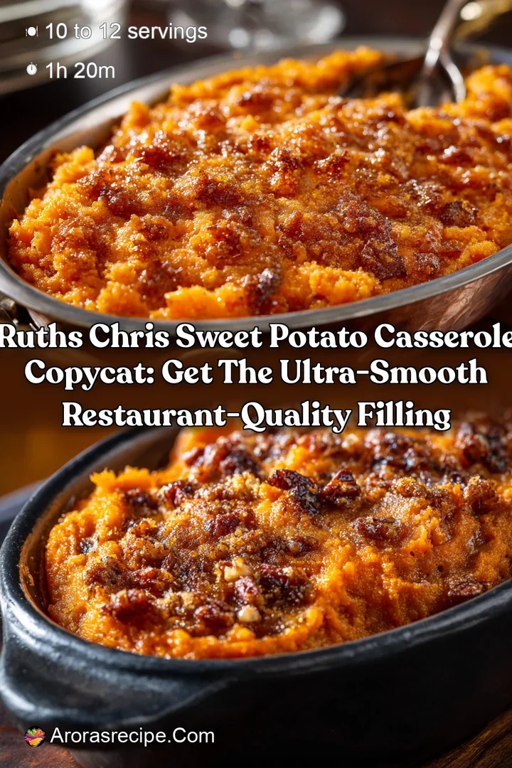 Ruths Chris Sweet Potato Casserole Copycat: Get the Ultra-Smooth Restaurant-Quality Filling