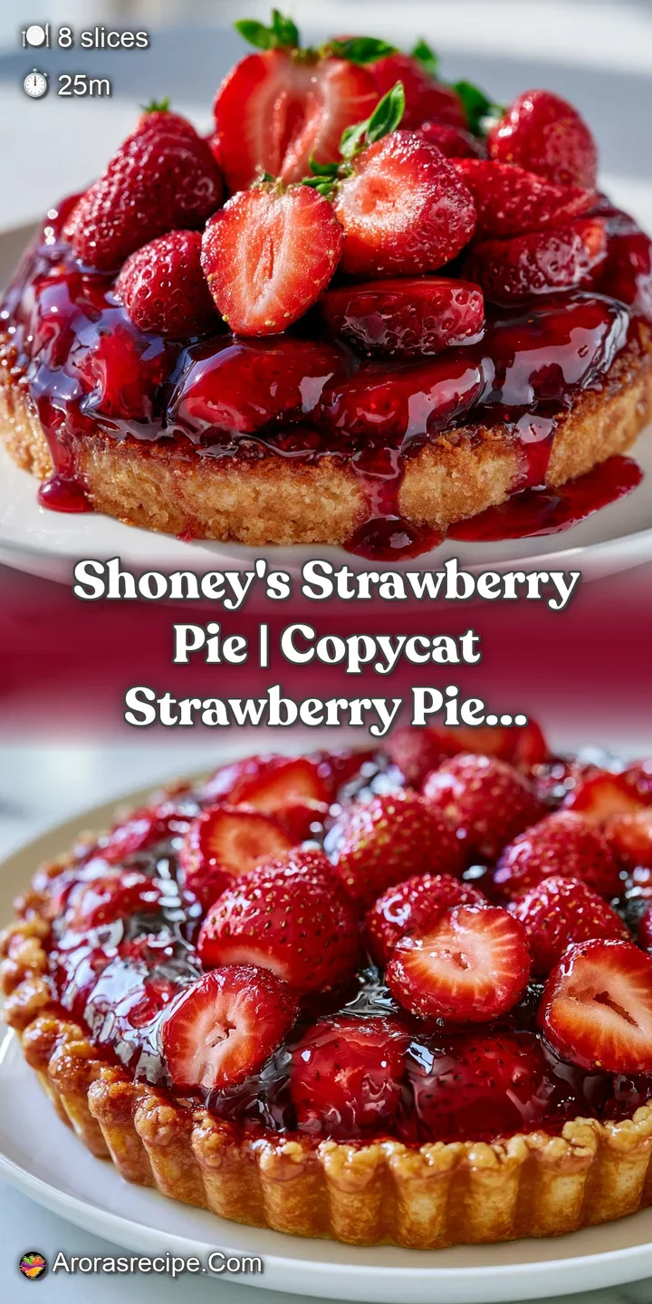 Macro view of juicy red strawberries in a clear glaze, resting against a golden, crumbly pastry crust edge.
