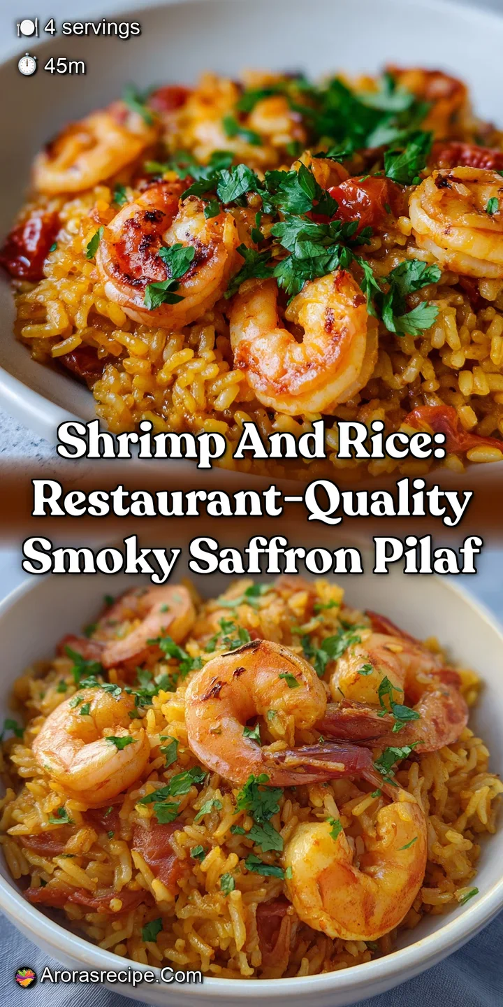 Shrimp and Rice: Restaurant-Quality Smoky Saffron Pilaf