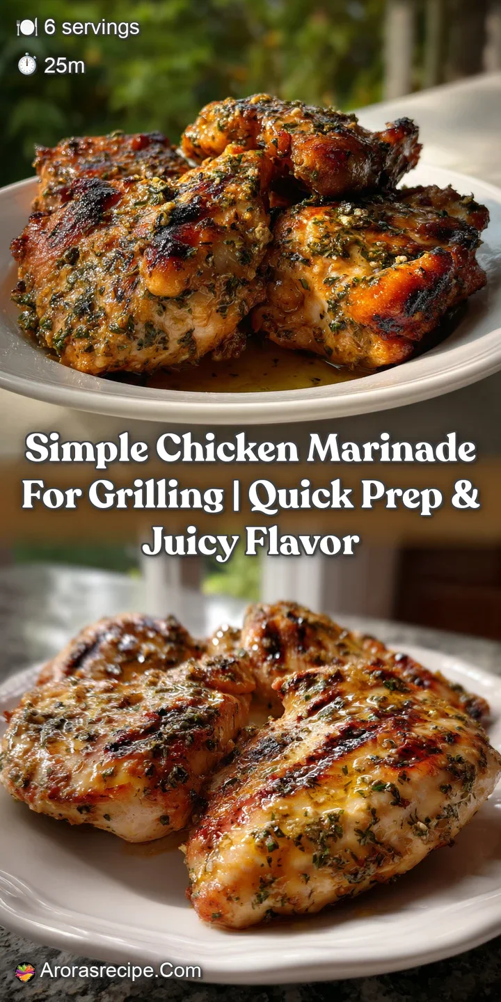 Simple Chicken Marinade for Grilling | Quick Prep & Juicy Flavor