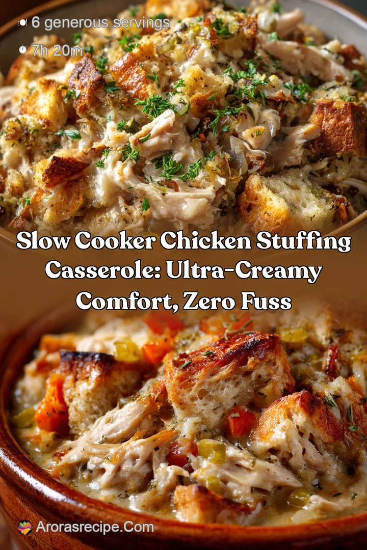 Slow Cooker Chicken Stuffing Casserole: Ultra-Creamy Comfort Zero Fuss