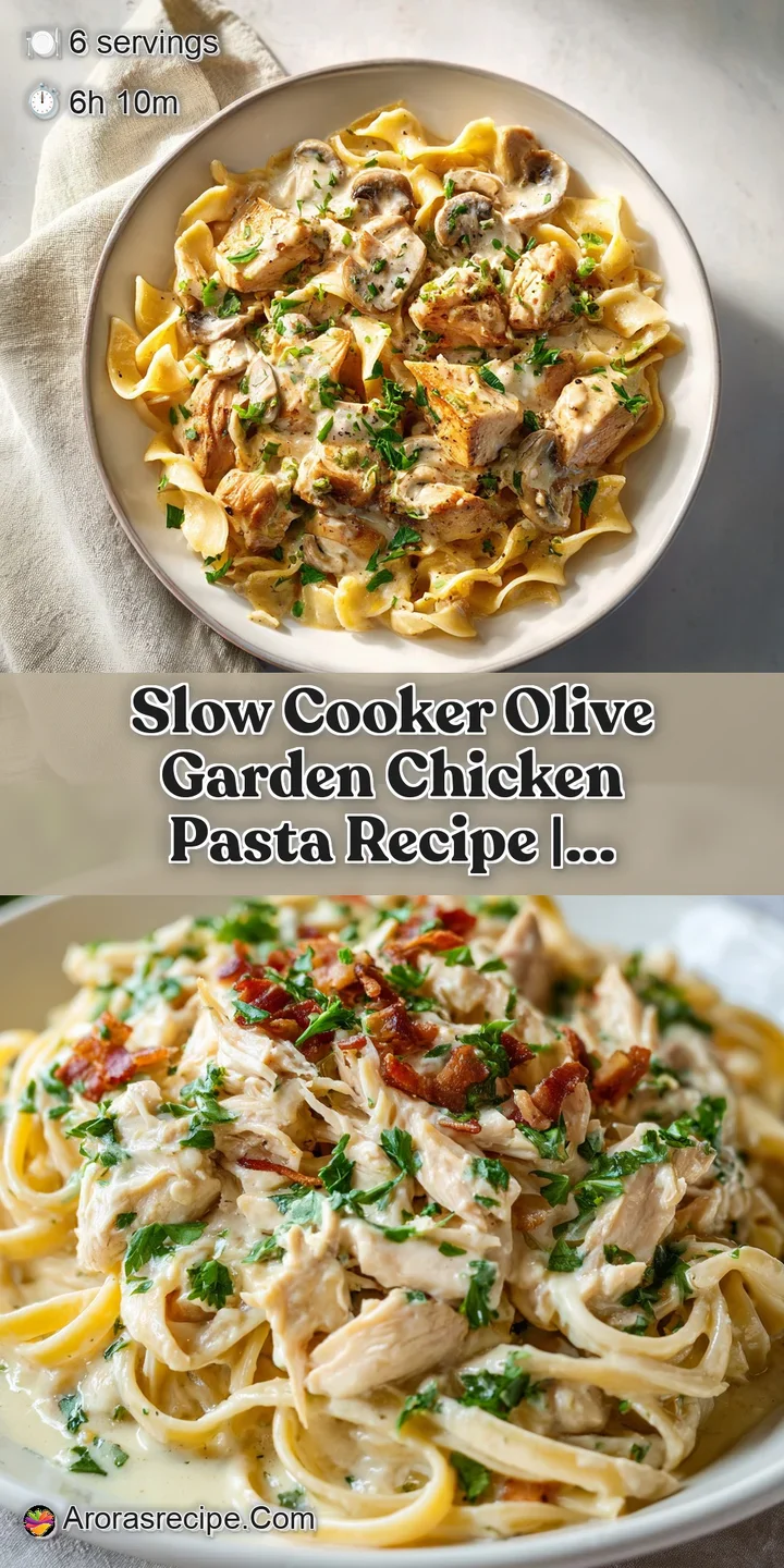 Close-up of glistening, saucy chicken and pasta, showcasing the creamy texture and flecks of herbs and pepper on top.