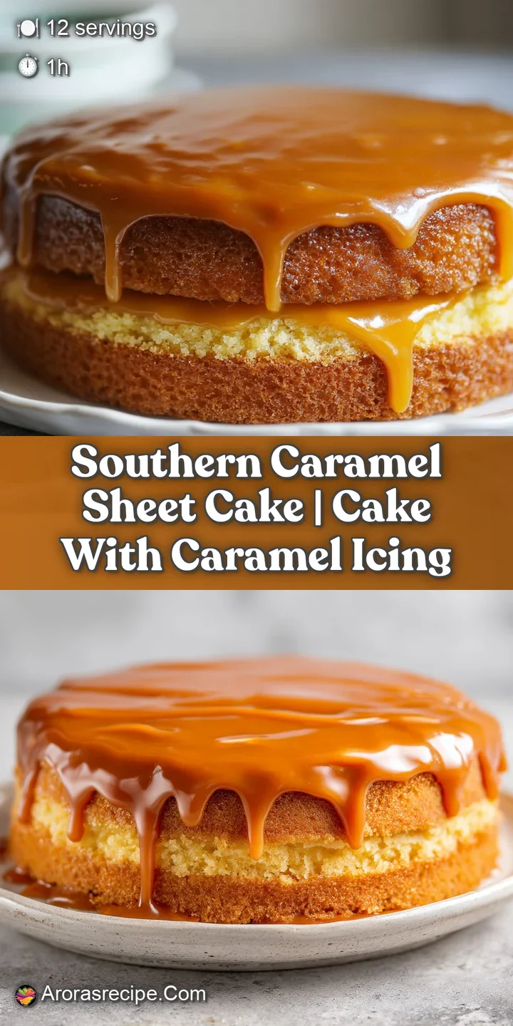 Close-up of velvety, amber-colored frosting dripping down the sides of a soft, golden-brown layered dessert.