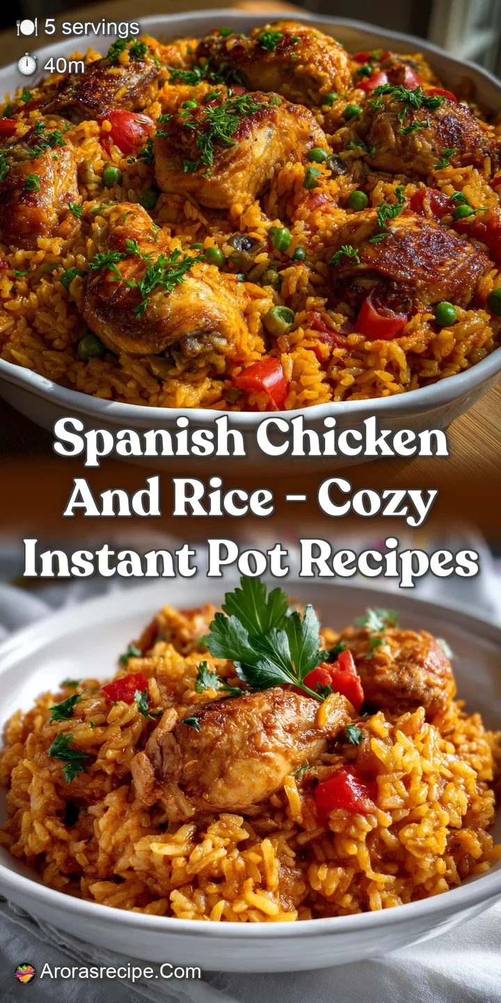 Spanish Chicken and Rice - Cozy Instant Pot Recipes