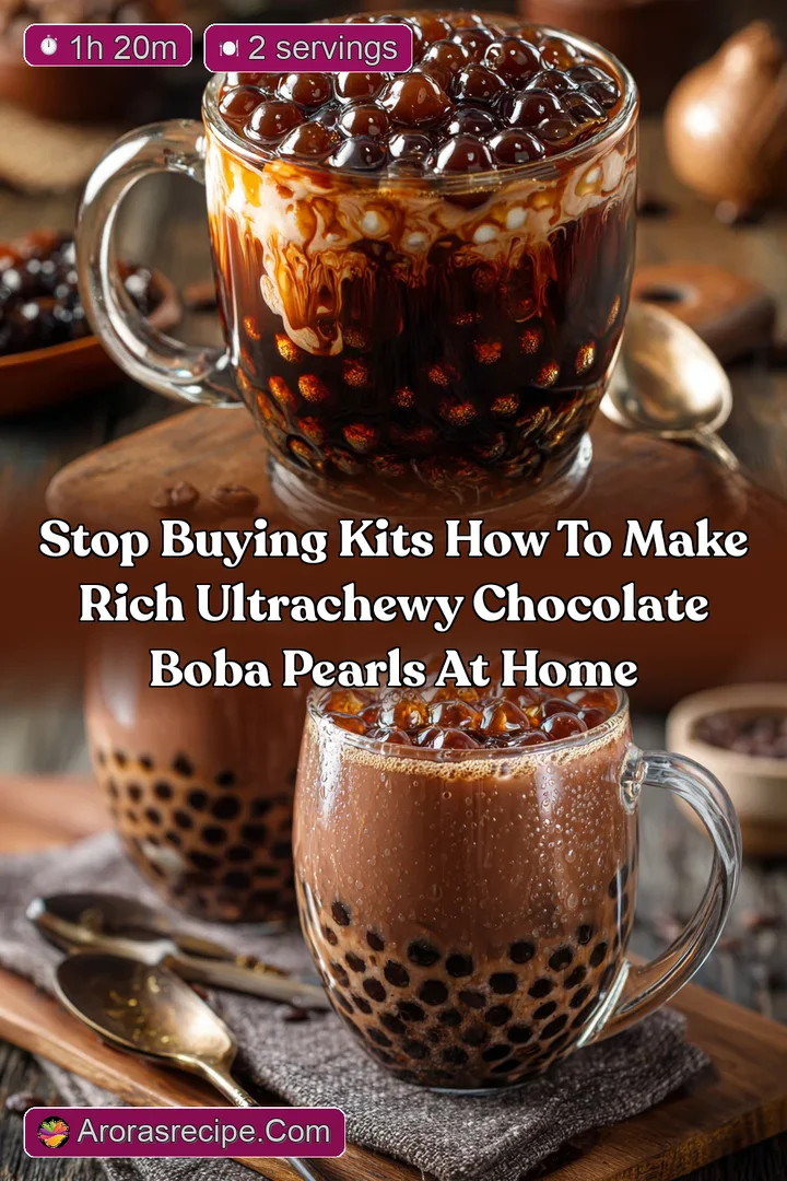 Stop Buying Kits How to Make Rich UltraChewy Chocolate Boba Pearls At Home
