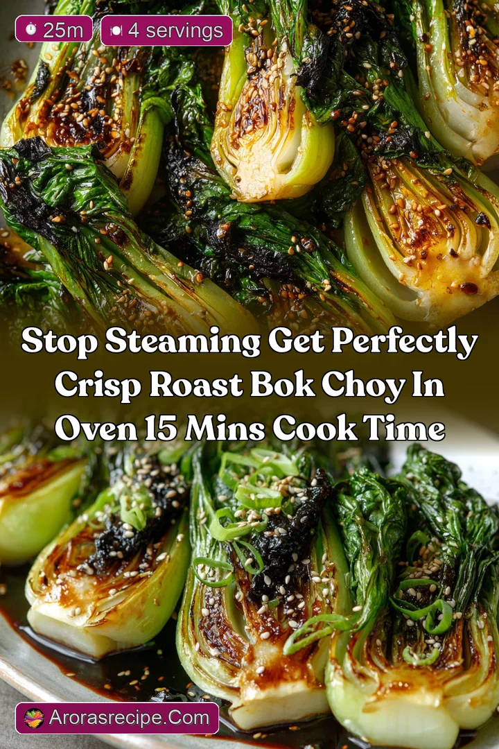 Stop Steaming Get Perfectly Crisp Roast Bok Choy in Oven 15 Mins Cook Time