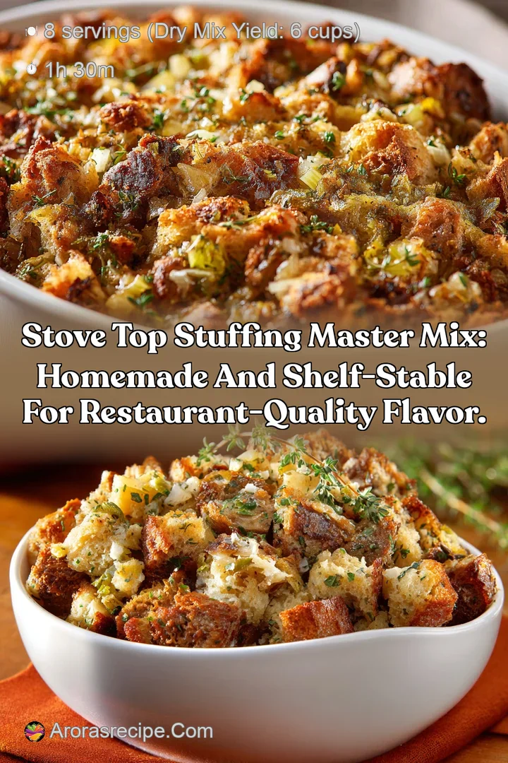 Stove Top Stuffing Master Mix: Homemade and shelf-stable for restaurant-quality flavor.