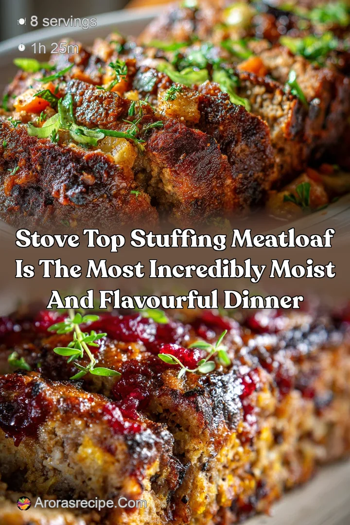 Stove Top Stuffing Meatloaf is the most incredibly moist and flavourful dinner