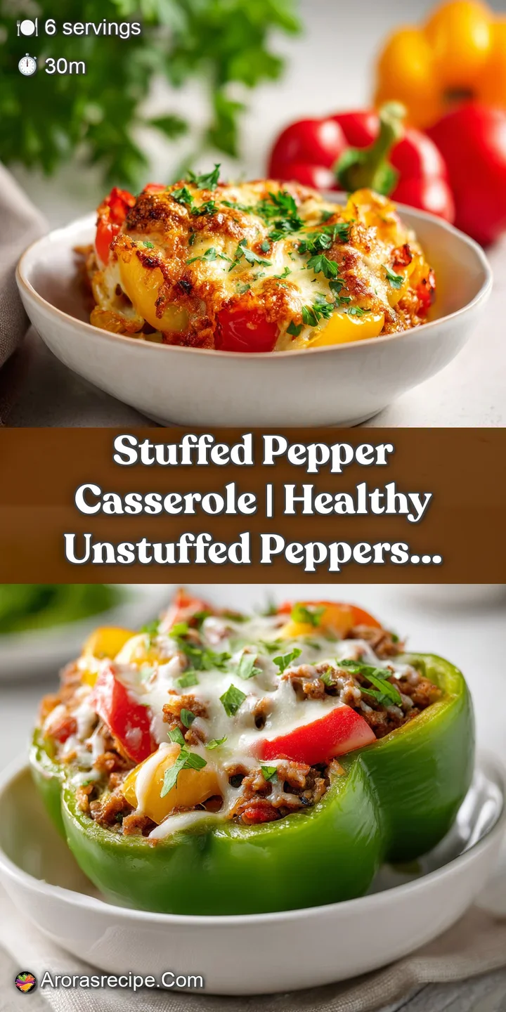 Close-up of a steaming bell pepper half stuffed with seasoned ground beef and rice, drizzled with rich tomato sauce.