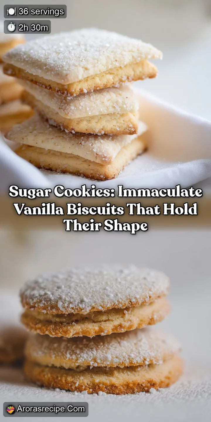 Sugar Cookies: Immaculate Vanilla Biscuits That Hold Their Shape