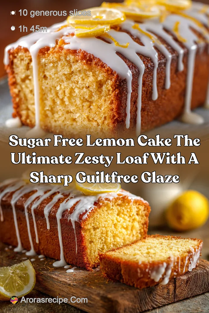 Sugar Free Lemon Cake The Ultimate Zesty Loaf with a Sharp GuiltFree Glaze