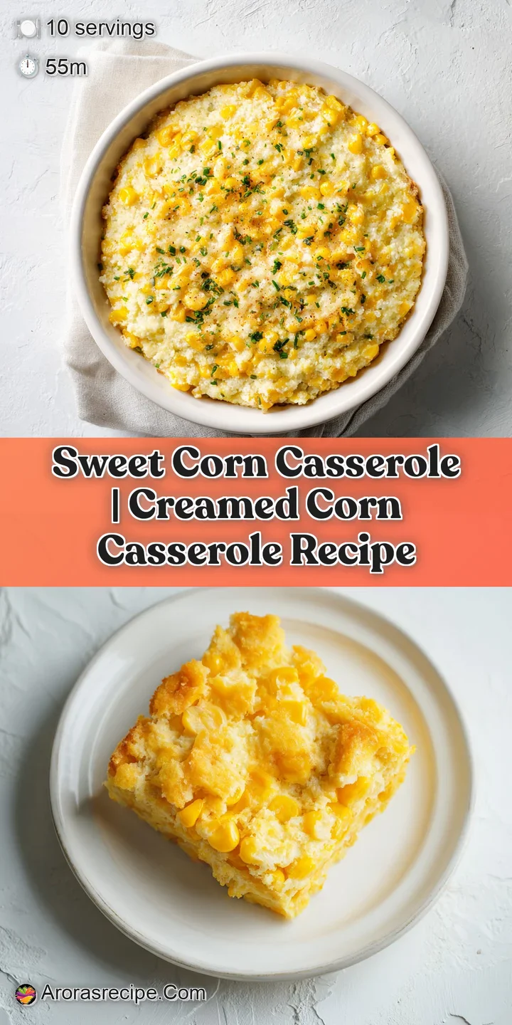 Close-up of fluffy, bright yellow corn kernels baked into a creamy, golden-brown casserole.