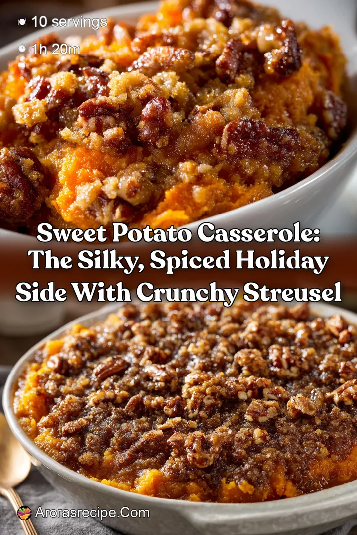 Sweet Potato Casserole: The Silky Spiced Holiday Side with Crunchy Streusel
