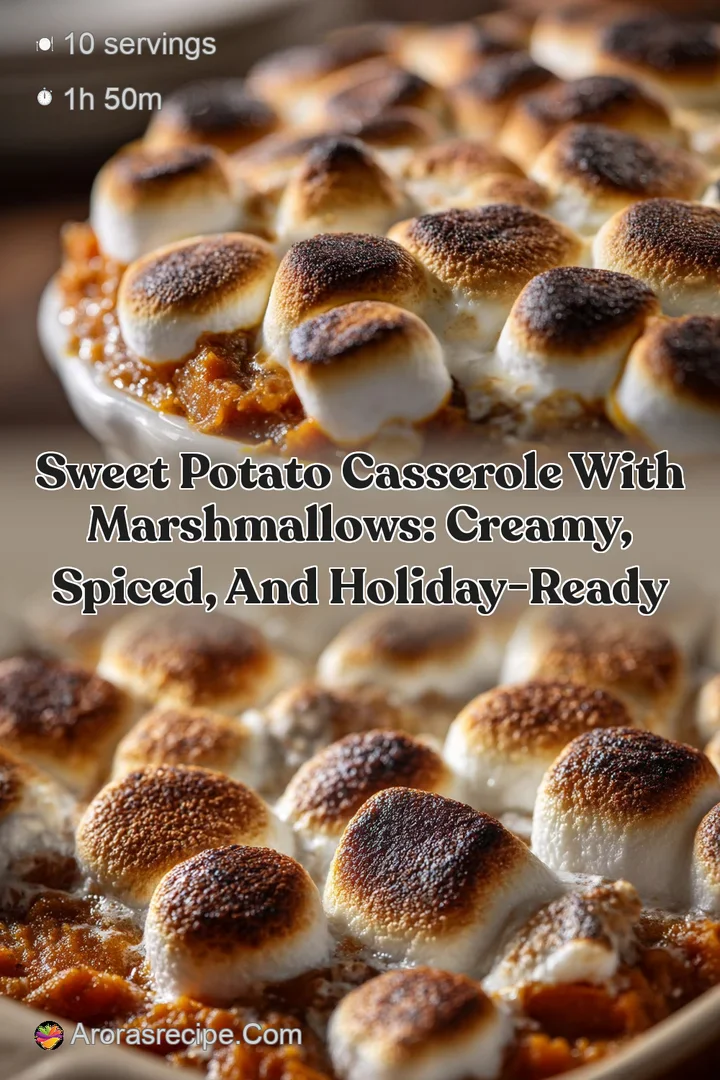 Sweet Potato Casserole with Marshmallows: Creamy Spiced and Holiday-Ready