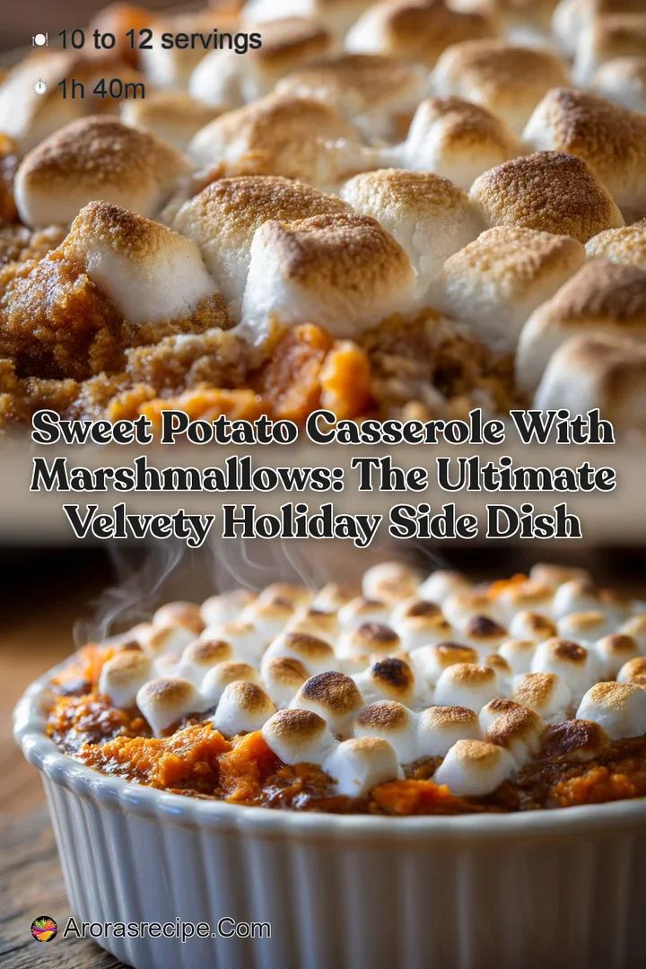 Sweet Potato Casserole with Marshmallows: The Ultimate Velvety Holiday Side Dish