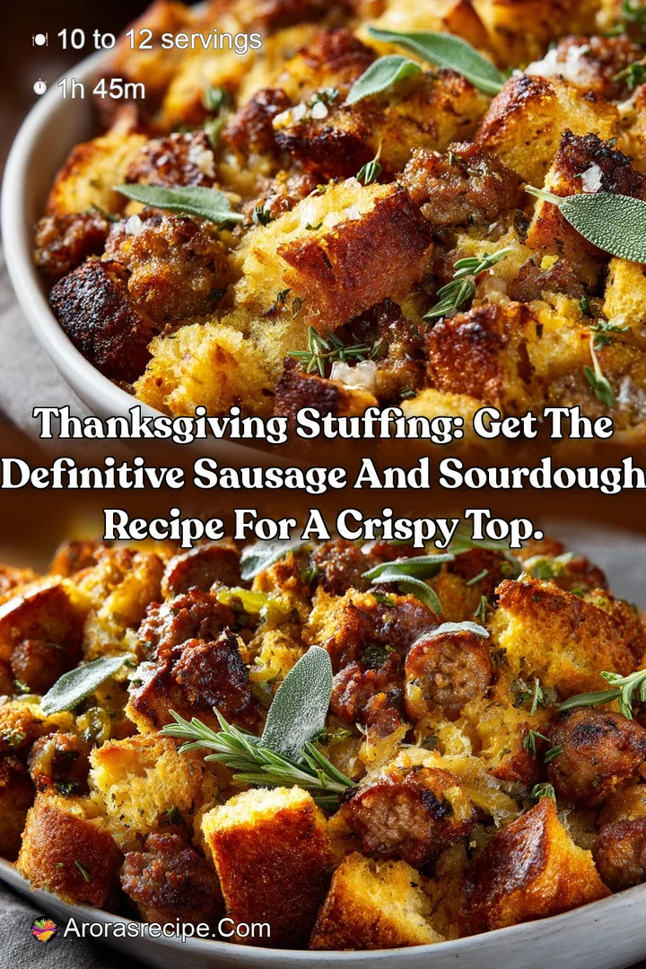 Thanksgiving Stuffing: Get the definitive sausage and sourdough recipe for a crispy top.