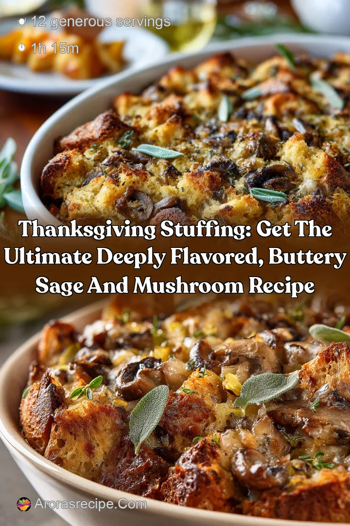 Thanksgiving Stuffing: Get the ultimate deeply flavored buttery sage and mushroom recipe
