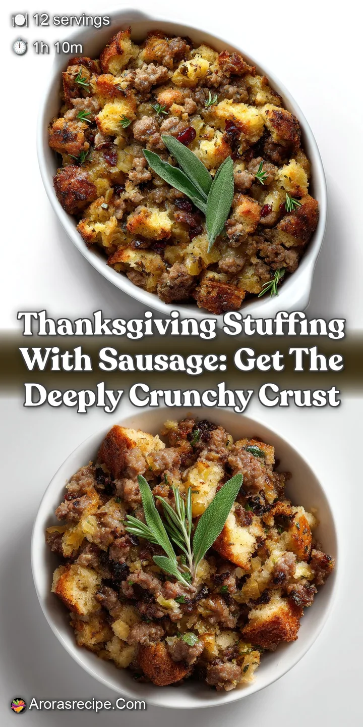 Thanksgiving Stuffing with Sausage: Get the Deeply Crunchy Crust