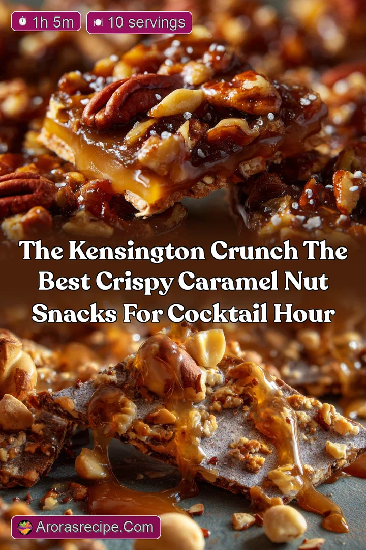 The Kensington Crunch The Best Crispy Caramel Nut Snacks for Cocktail Hour