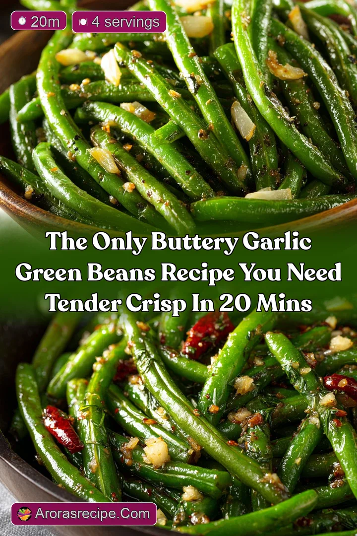 The Only Buttery Garlic Green Beans Recipe You Need Tender Crisp in 20 Mins