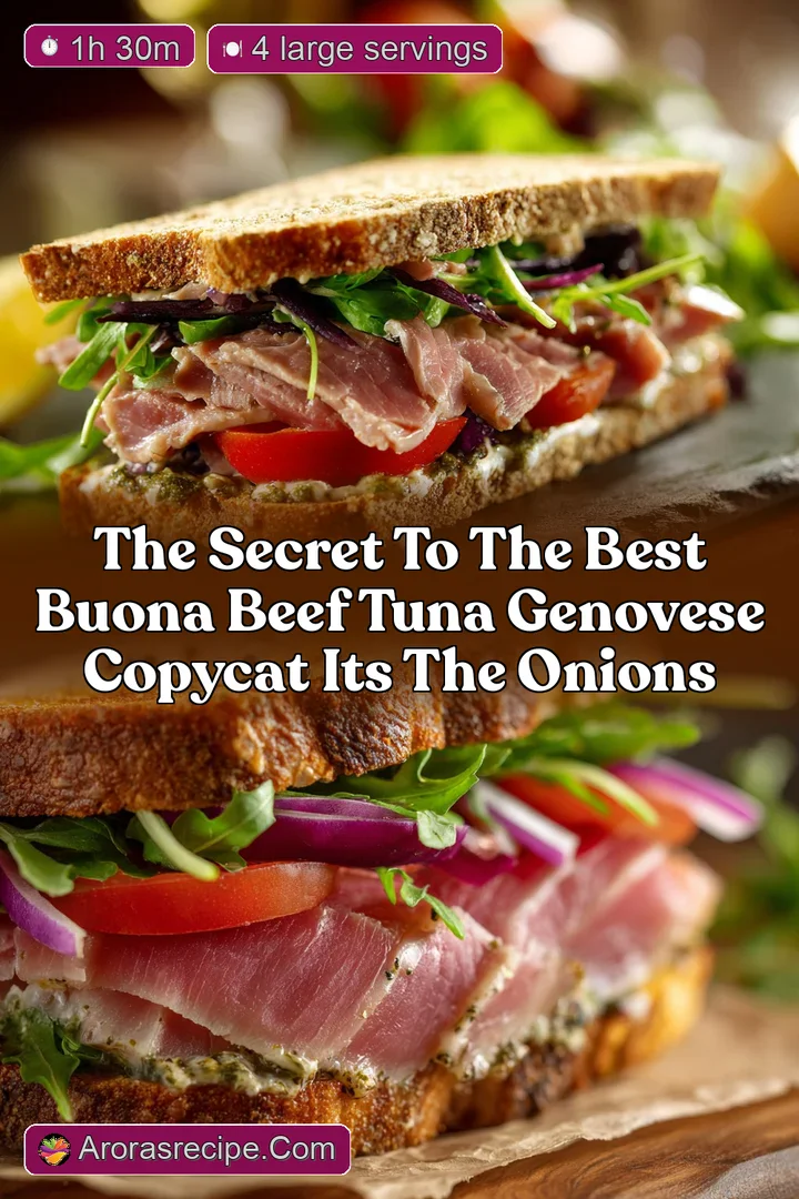 The Secret to the Best Buona Beef Tuna Genovese Copycat Its the Onions