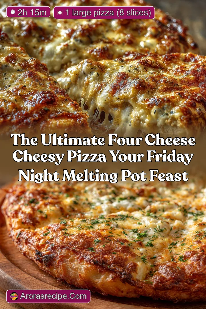 The Ultimate Four Cheese Cheesy Pizza Your Friday Night Melting Pot Feast