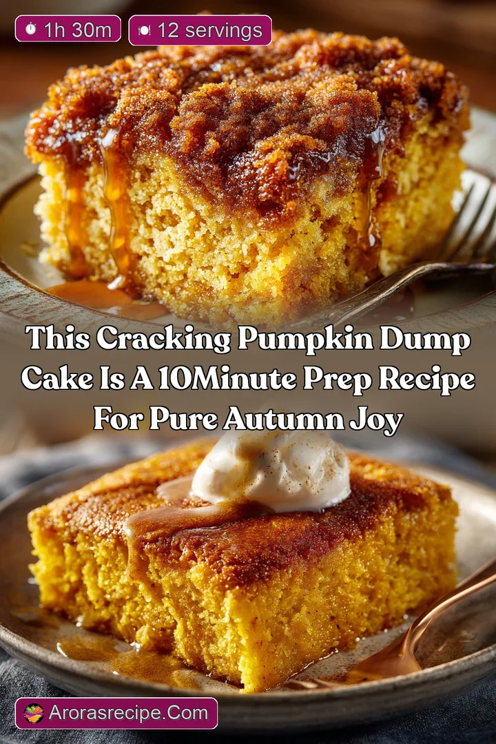 This Cracking Pumpkin Dump Cake is a 10Minute Prep Recipe for Pure Autumn Joy