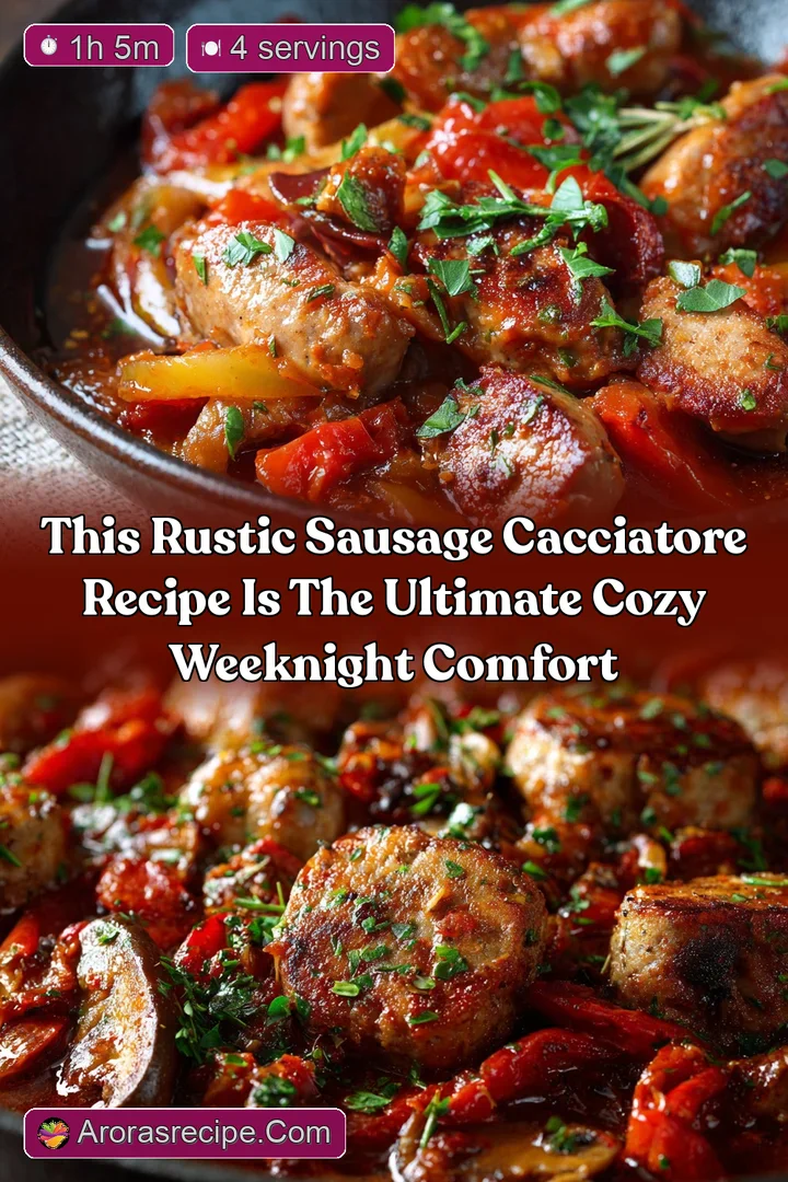 This Rustic Sausage Cacciatore Recipe is the Ultimate Cozy Weeknight Comfort